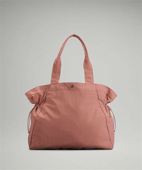 lululemon side cinch shopper bag pink